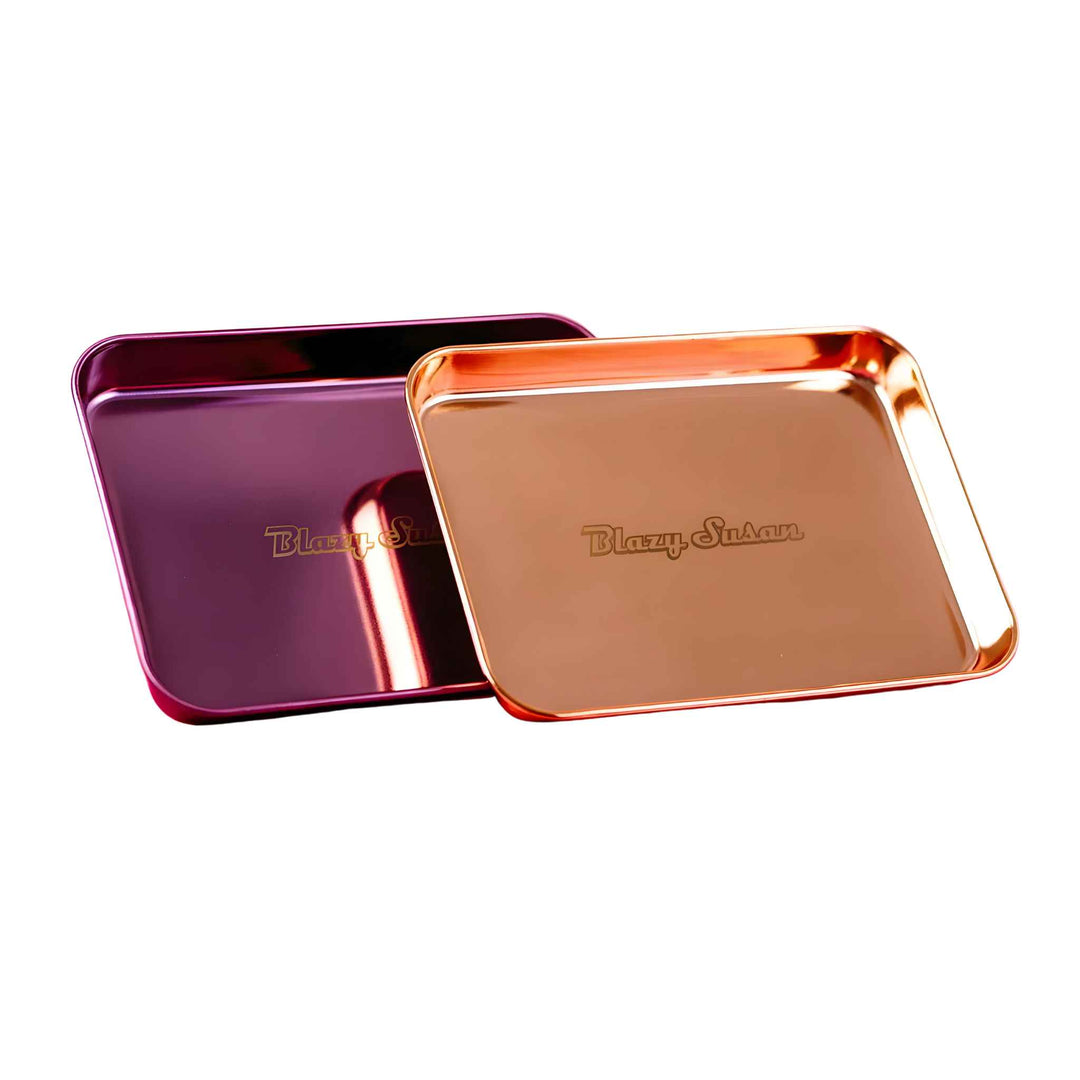 Blazy Susan Stainless Steel Rolling Trays - Up N Smoke