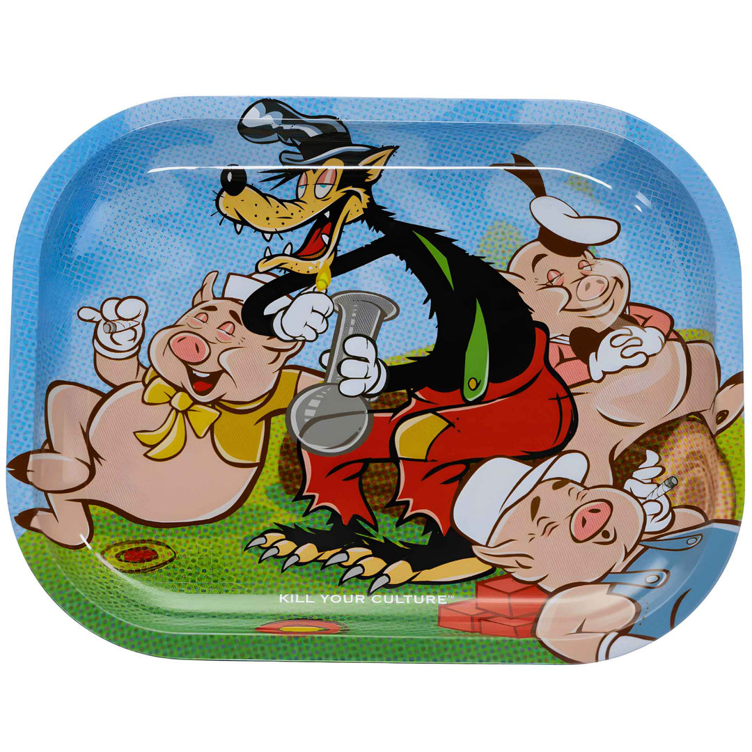 Kill Your Culture Three Little Pigs Rolling Tray - Up N Smoke