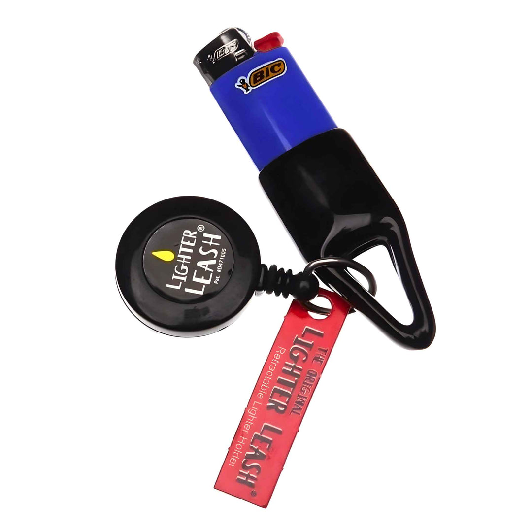 Black Lighter Leash with BIC Lighter - Up N Smoke