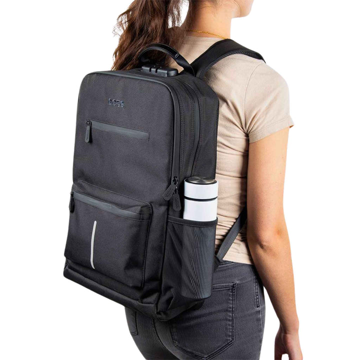 Ooze Classic Smell Proof Backpack On Girl Side - Up N Smoke