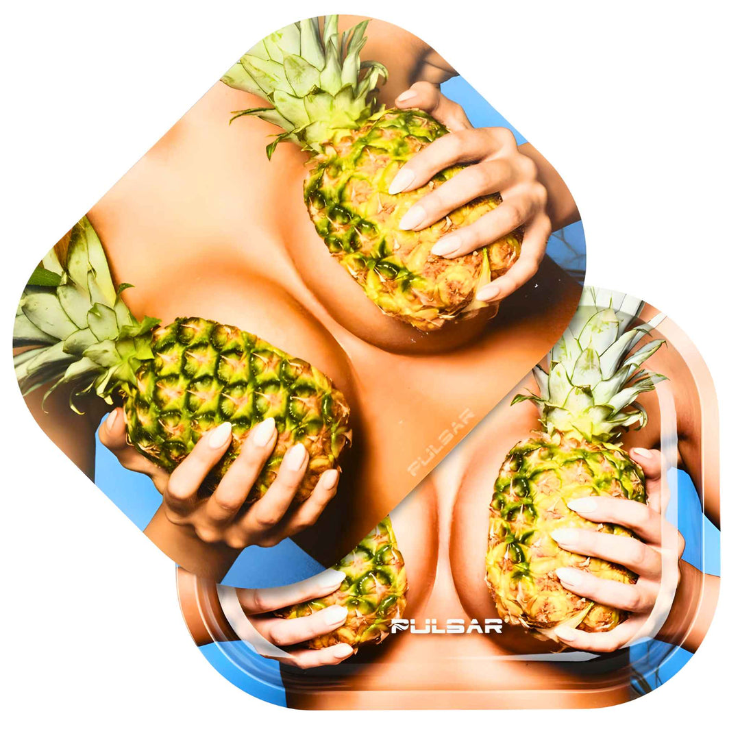 Pulsar Pineapples Rolling Tray With Magnetic Lid - Up N Smoke