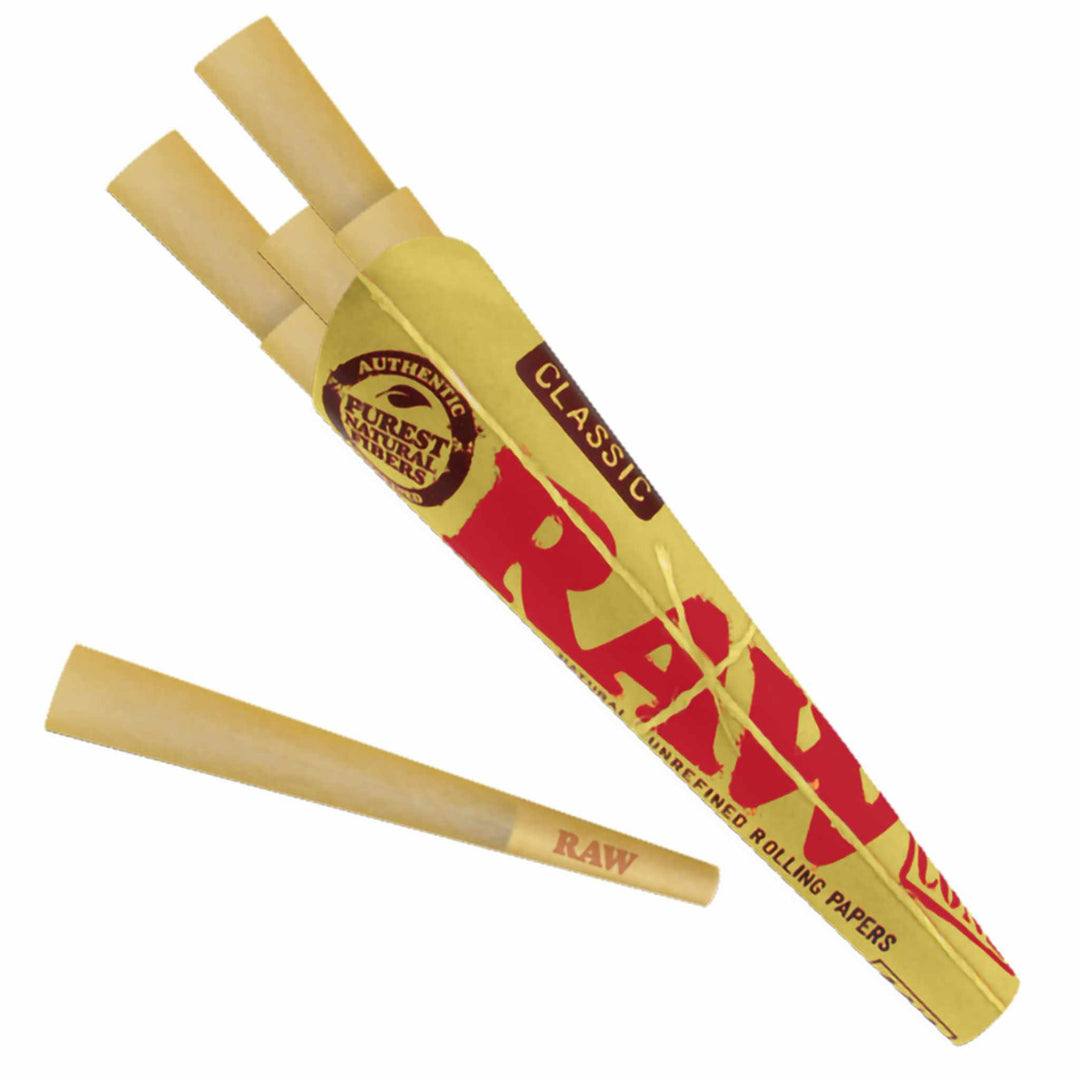 RAW Classic 1 1/4 Pre-Rolled Cones - Up N Smoke