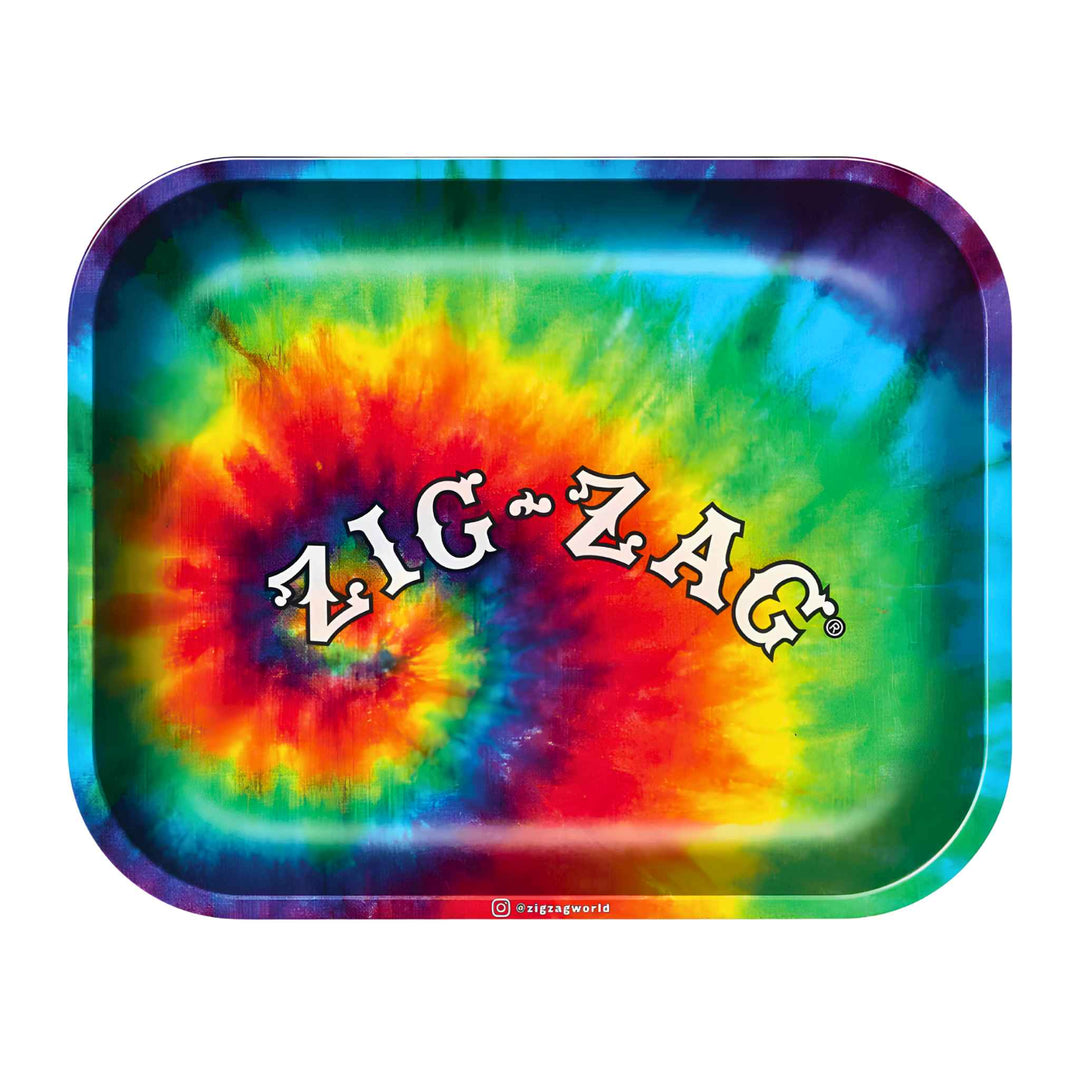 Zig Zag Tie Dye Rolling Tray - Up N Smoke