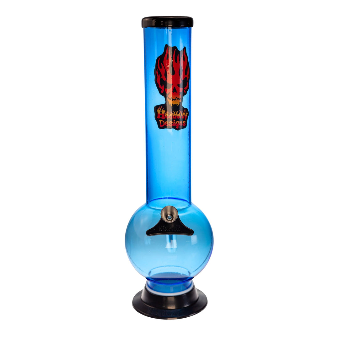 Photo of a 12'' light blue Headway Designs water pipe. - Up N Smoke.