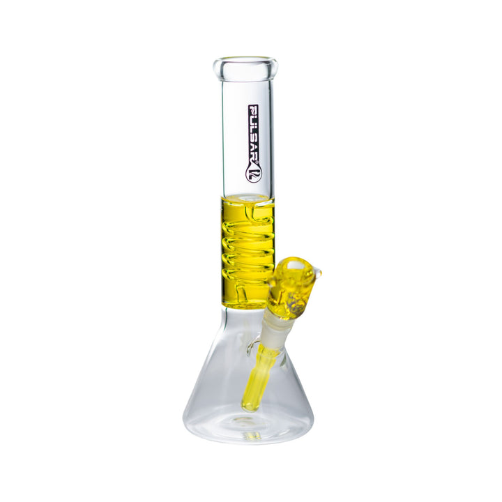 Pulsar Yellow Glycerin Coil Beaker - Up N Smoke
