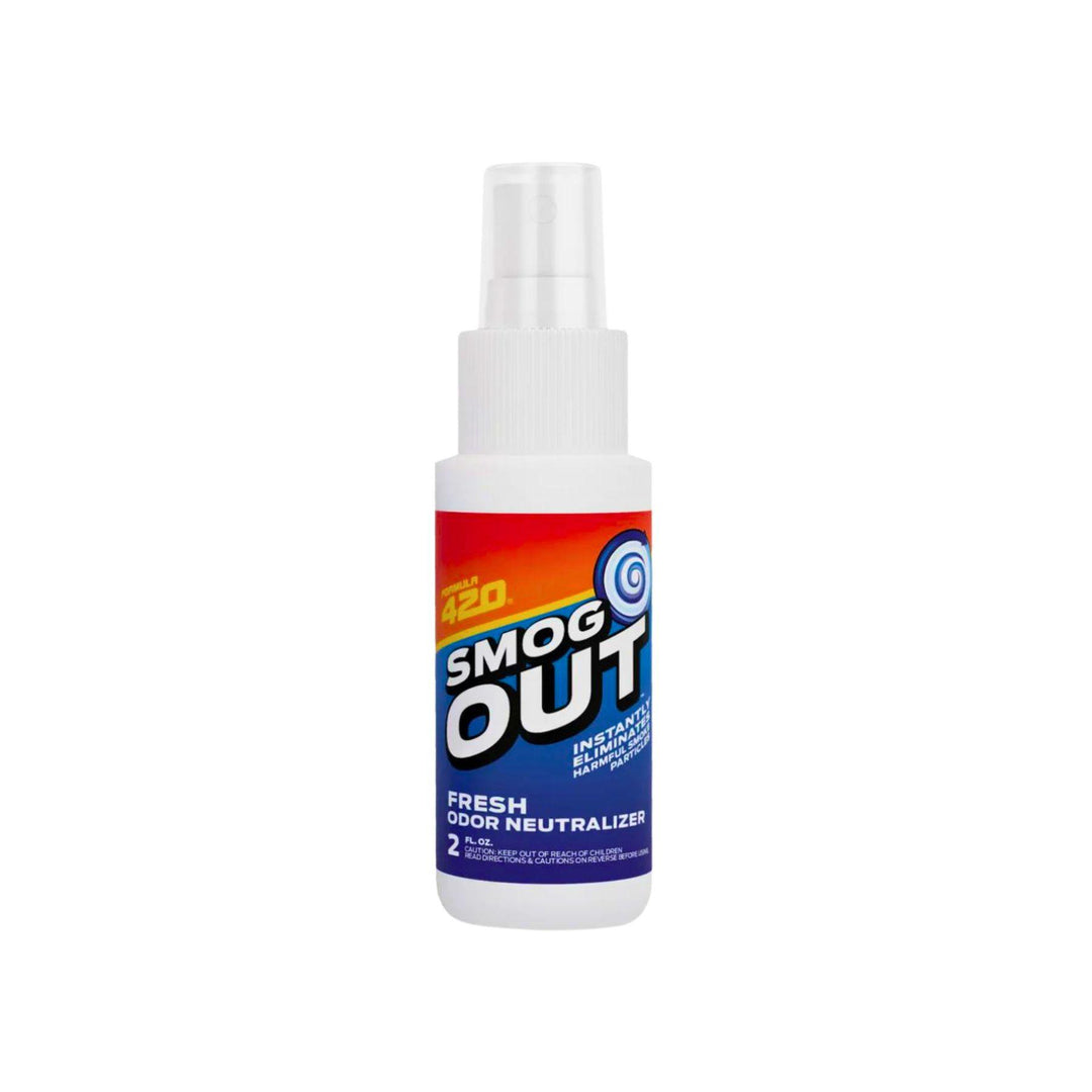 "Photograph of a front-facing 2 oz bottle of Formula 420 Smog Out odor neutralizer spray. This item is used to get rid of unwanted odors, rather than covering it up." - Up N Smoke.