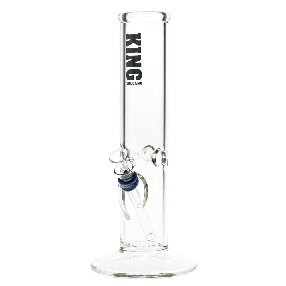 KV 50mmx10” Flare Slide Water Pipe Black Color on a white background - Up N Smoke