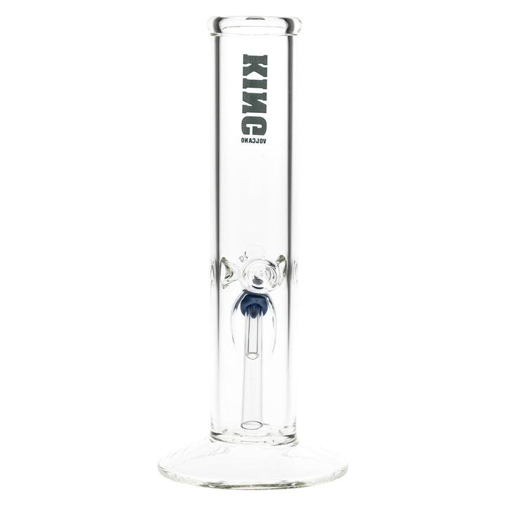 KV 50mmx10” Flare Slide Water Pipe Black Color back angle on a white background - Up N Smoke