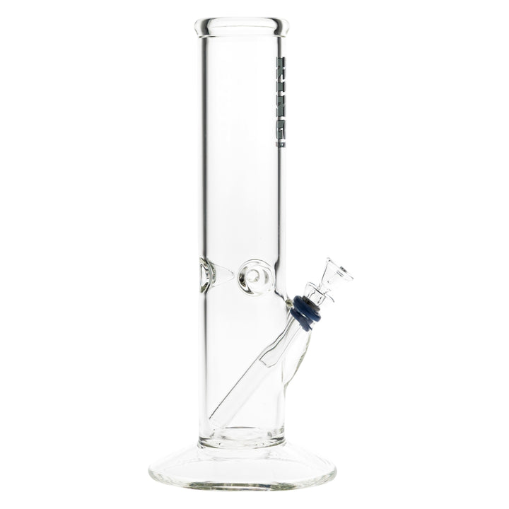 KV 50mmx10” Flare Slide Water Pipe Black Color right angle on a white background - Up N Smoke
