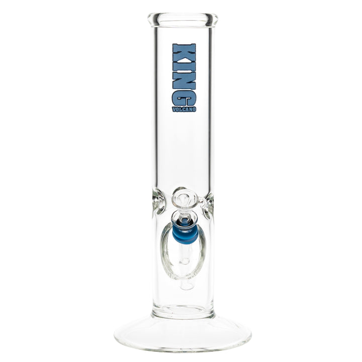 KV 50mmx10” Flare Slide Water Pipe Blue Color front angle on a white background - Up N Smoke