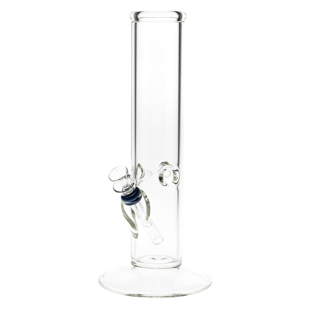 KV 50mmx10” Flare Slide Water Pipe Clear glass on a white background - Up N Smoke