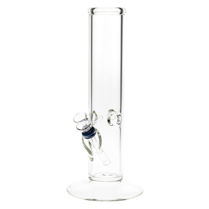 KV 50mmx10” Flare Slide Water Pipe Clear glass on a white background - Up N Smoke