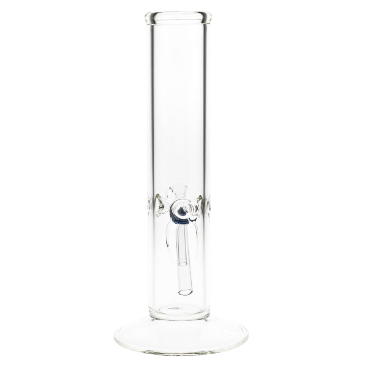 KV 50mmx10” Flare Slide Water Pipe Clear glass back angle on a white background - Up N Smoke