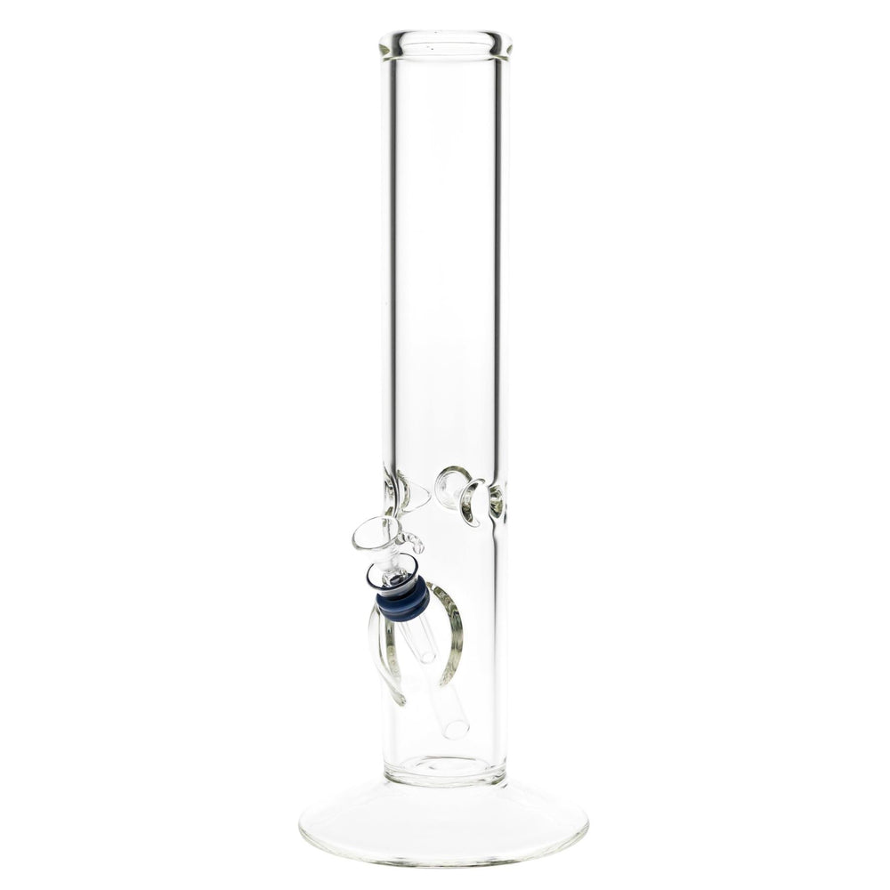 KV 50mmx12” Flare Slide Water Pipe Clear on a white background - Up N Smoke