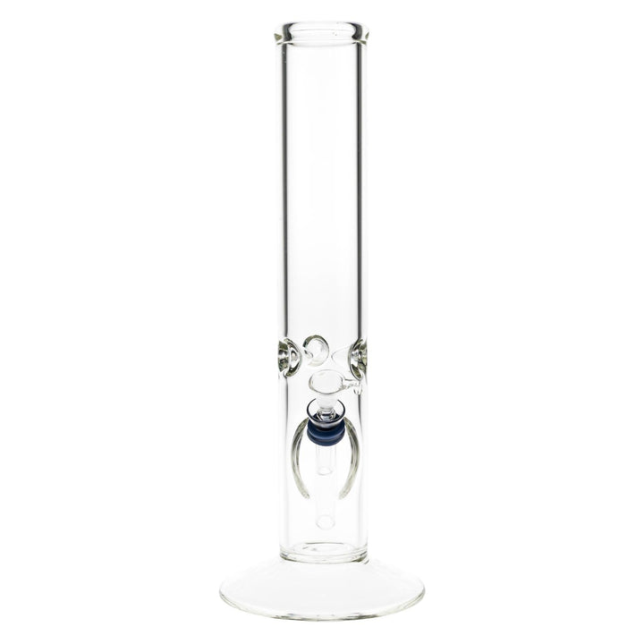 KV 50mmx12” Flare Slide Water Pipe Clear front angle on a white background - Up N Smoke