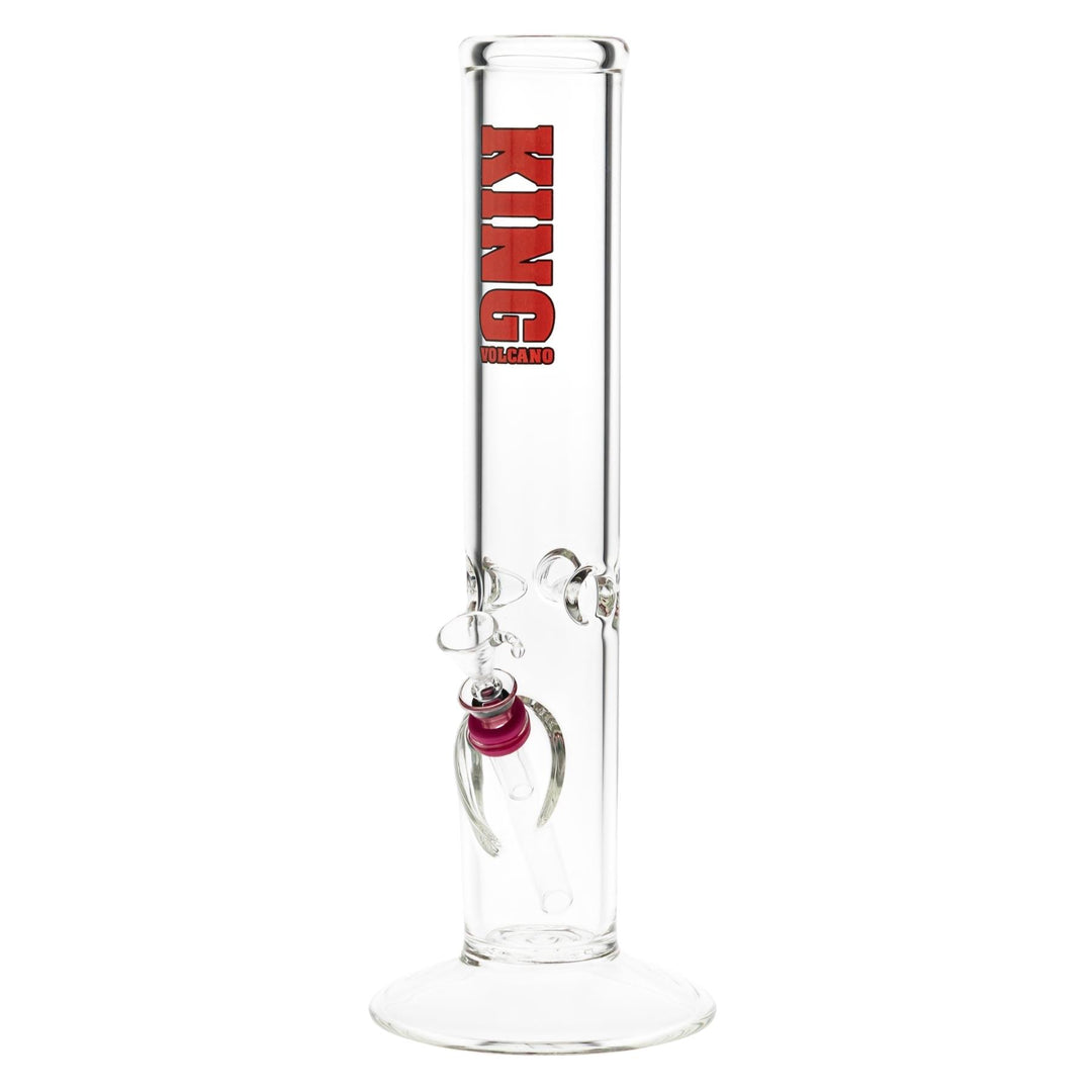 KV 50mmx12” Flare Slide Water Pipe Red on a white background - Up N Smoke