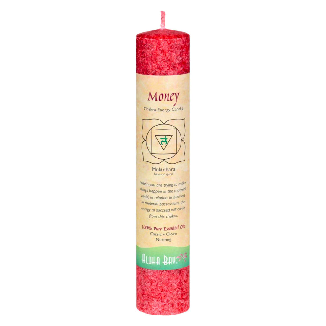 Aloha Bay 7 Chakra Pillar Candle Money - Up N Smoke