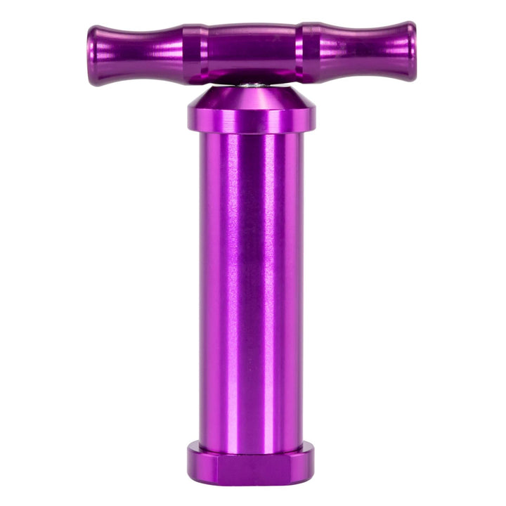 Aluminum Pollen Press compacting purple color, compacted - Up N Smoke