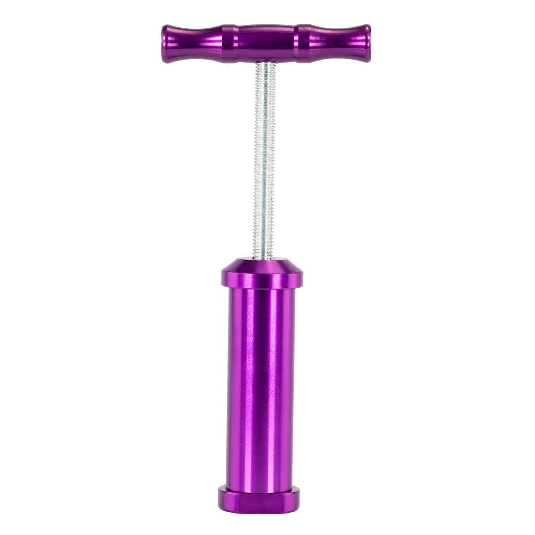 Aluminum Pollen Press compacting purple color, extended - Up N Smoke