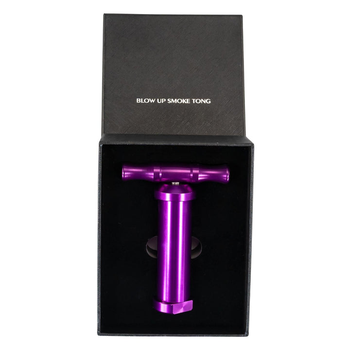 Aluminum Pollen Press compacting purple color, in storage box - Up N Smoke