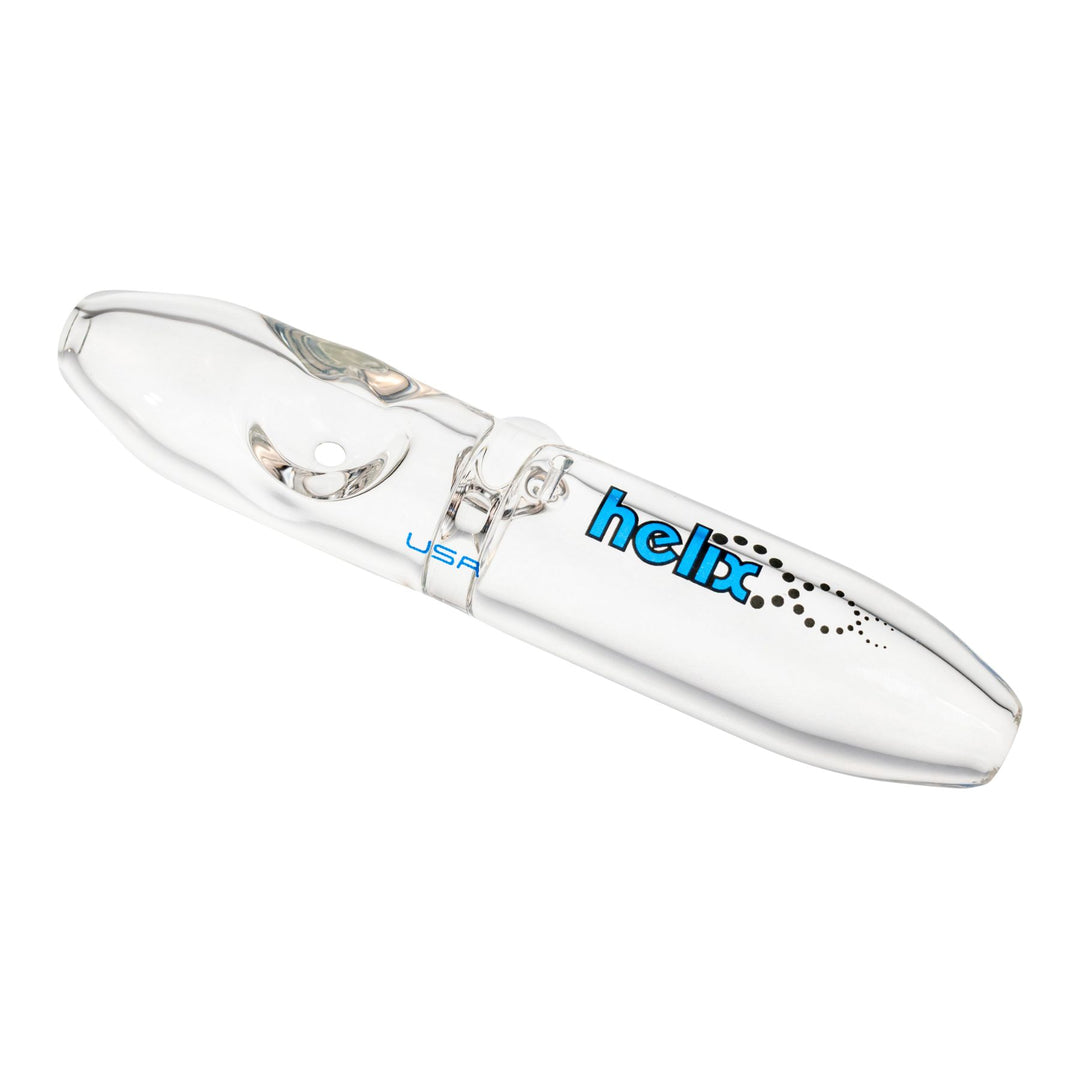 "Diagonal American Helix Classic Steamroller with a blue logo decal on a white background," - Up N Smoke.