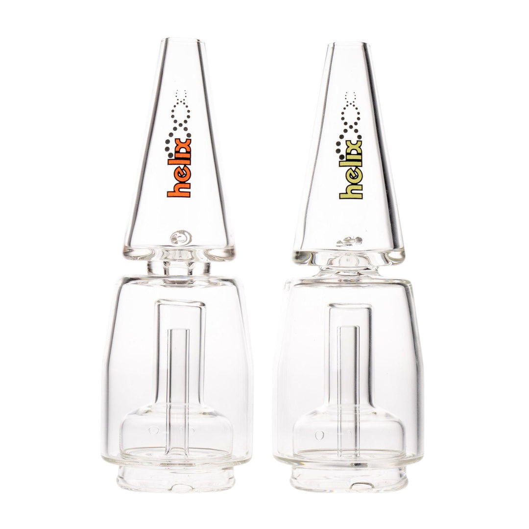 "Two American Helix Puffco Water Percs that are compatible with the Puffco Peak and Puffco Peak Pro," - Up N Smoke. 