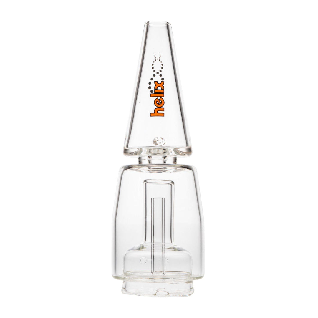 "Orange American Helix Puffco Water Perc that is compatible with the Puffco Peak and Puffco Peak Pro," - Up N Smoke.