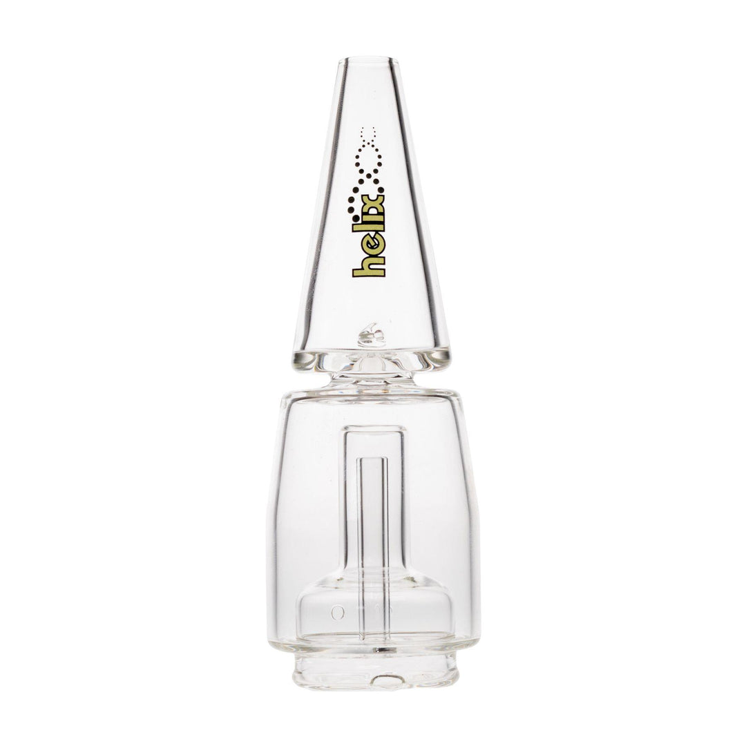 "Front of a light green American Helix Puffco Water Perc on a white background," - Up N Smoke.