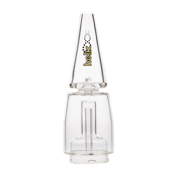"Front of a light green American Helix Puffco Water Perc on a white background," - Up N Smoke.