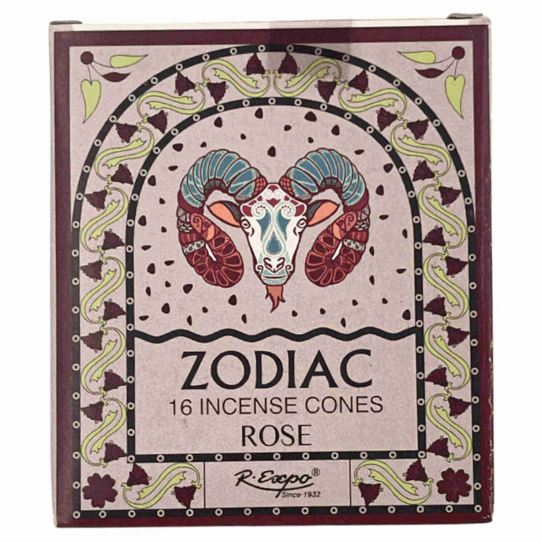 Aries Rose Zodiac Incense Cones - Up N Smoke