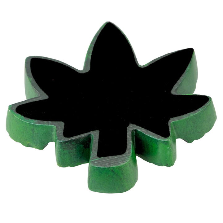 Leaf Ashtray back angle photo on a white background - Up N Smoke 