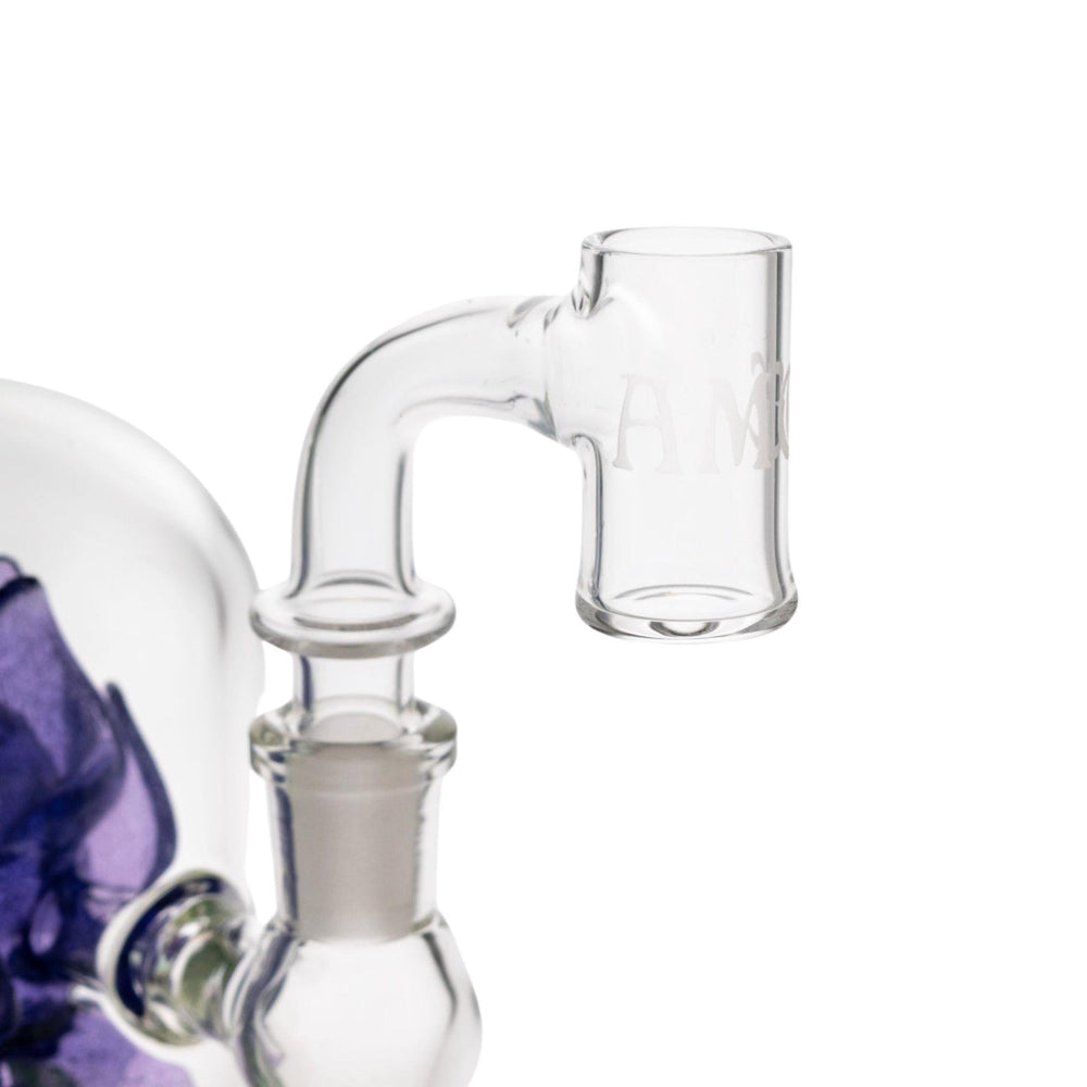 "Right side of an Austin Made Glass Company 14mm Flat Nail on a white background," - Up N Smoke.