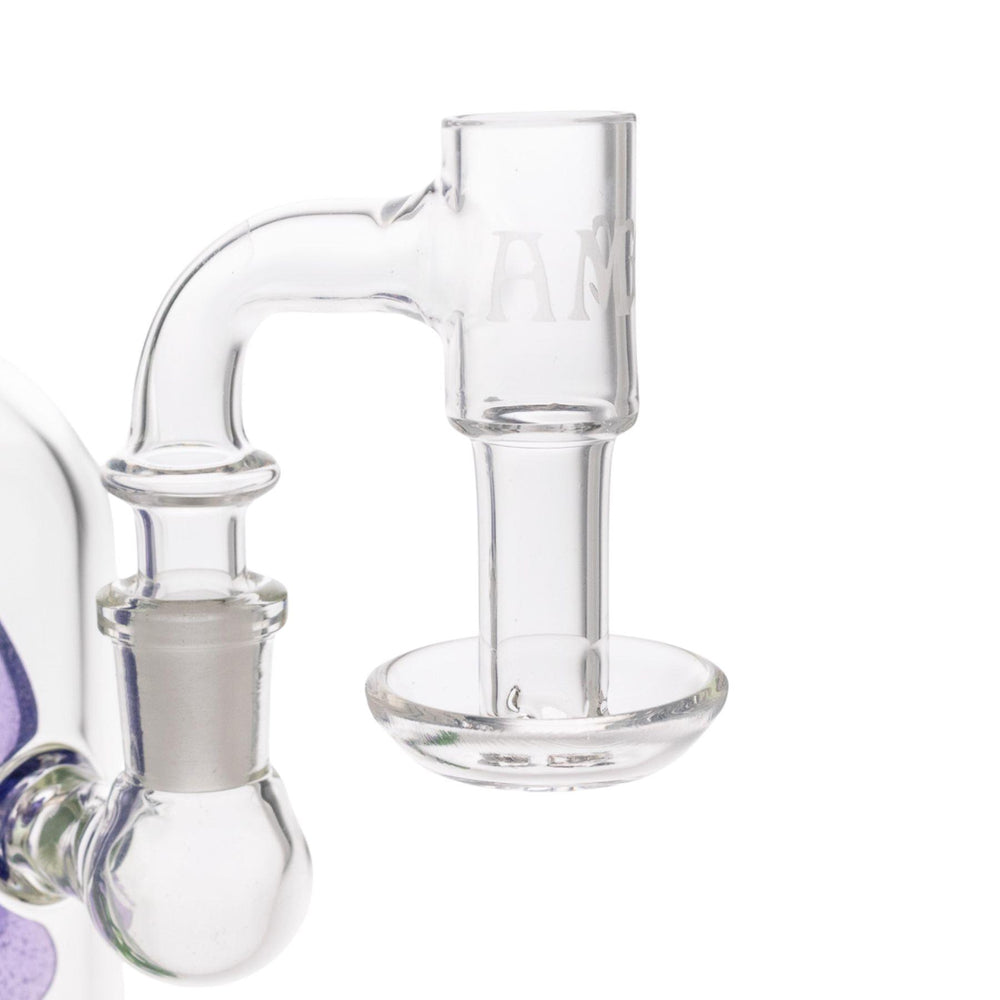 "Right side of an Austin Made Glass Company 14mm Slurper on a white background," - Up N Smoke.