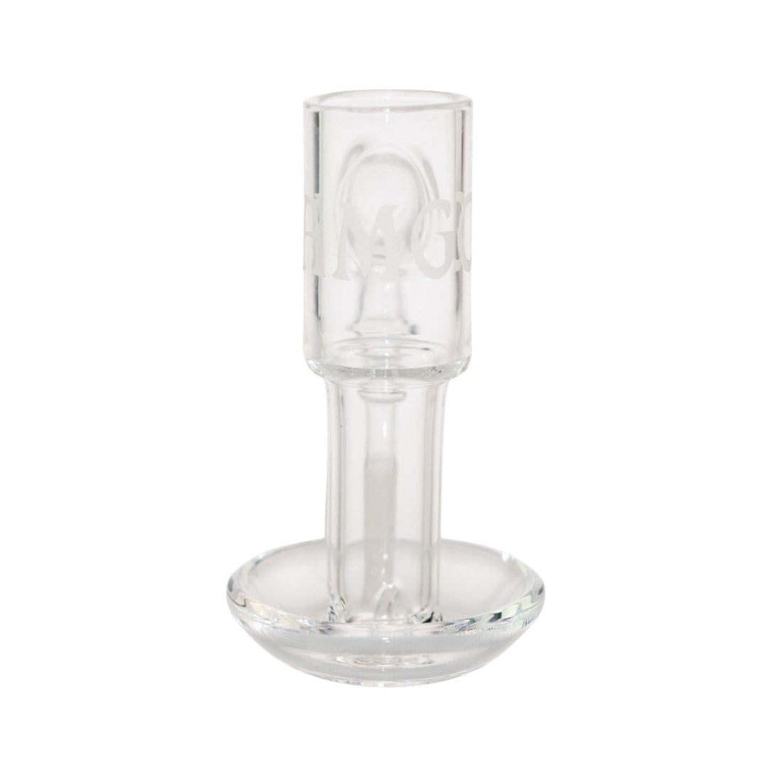"Front of an Austin Made Glass Company 14mm Slurper on a white background," - Up N Smoke.