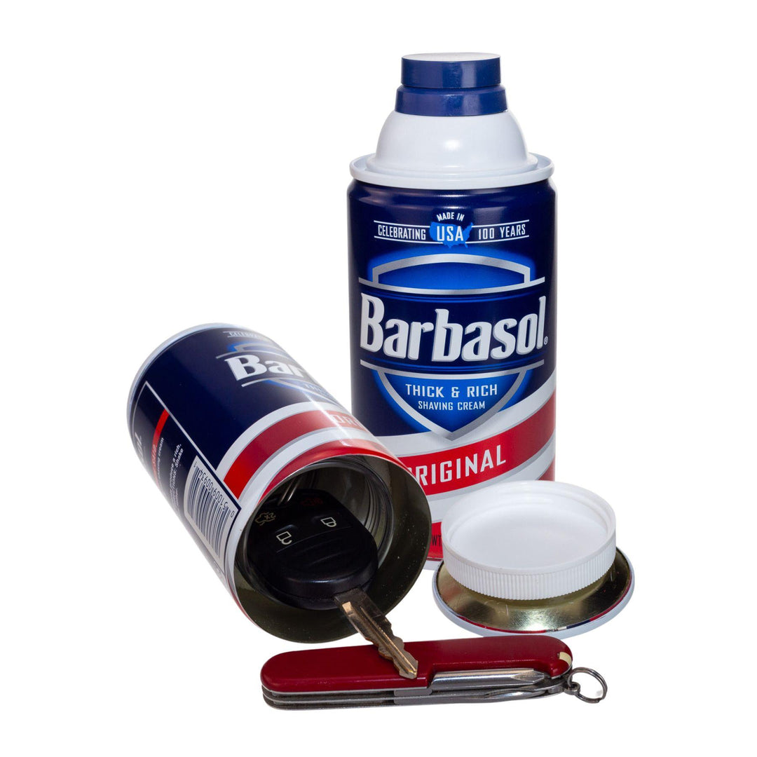 "A Barbasol Stash Can is a weighted and hollowed out item that is used to store valuables in an inconspicuous way." - Up N Smoke.