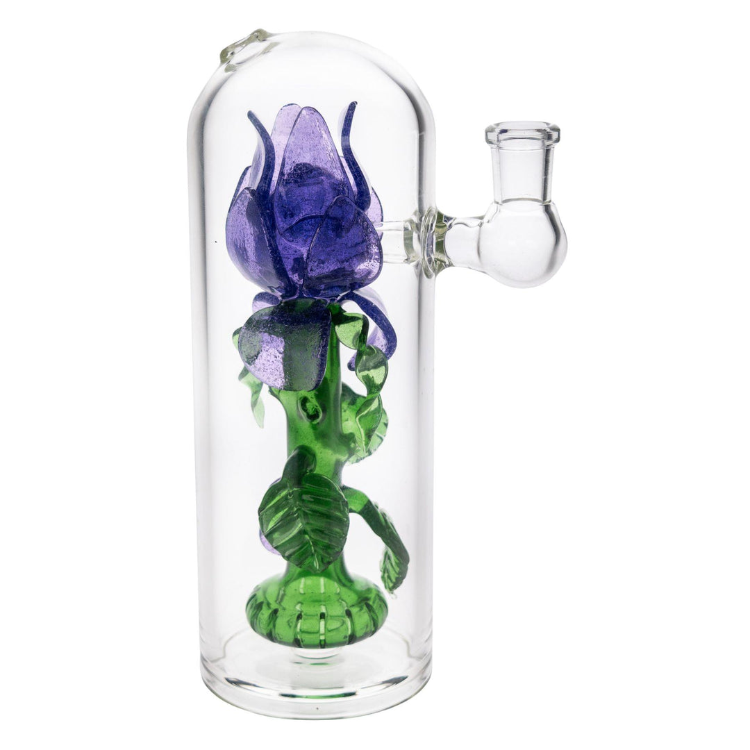 "Right side of a Beauty & Beast Rose Rig handblown in the U.S. by Charli Glass," - Up N Smoke.