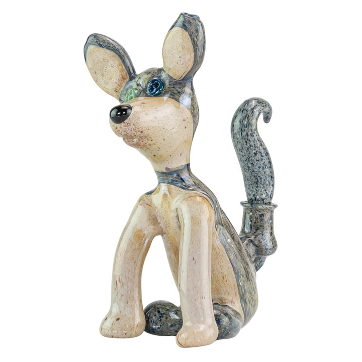 Berning Stuffed Wolf Rig on a white background slight front left - Up N Smoke