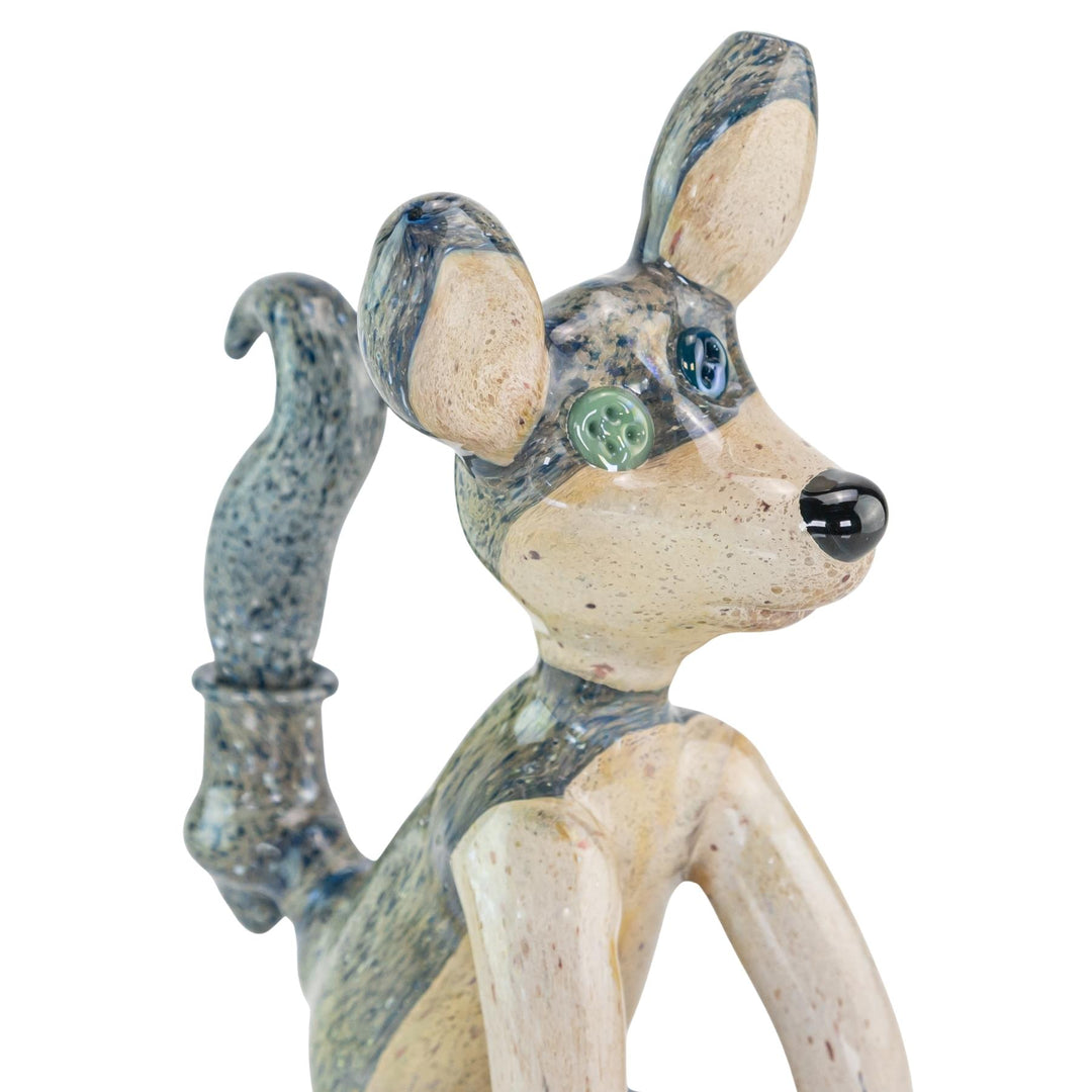 Berning Stuffed Wolf Rig on a white background close-up - Up N Smoke