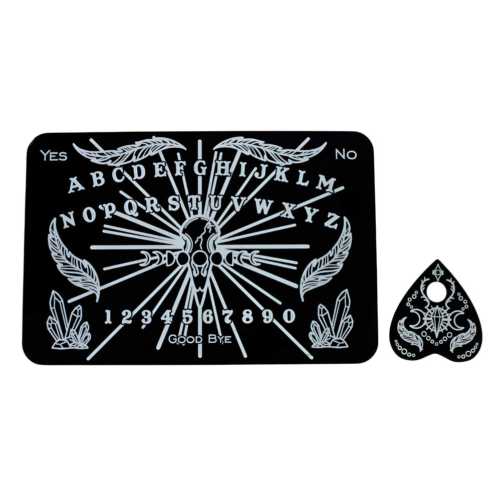 Black & White Crow & Crystal Spirit Board - Up N Smoke