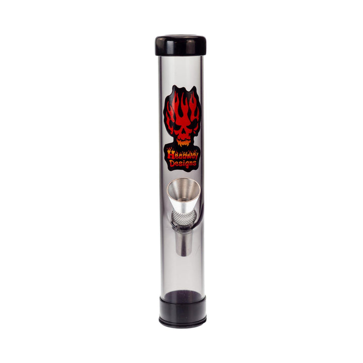 "Studio photograph of a black Headway Designs traveler water pipe." - Up N Smoke.