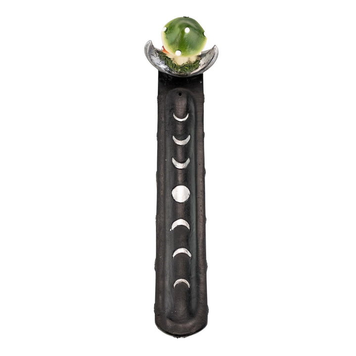 Black Mushroom Incense Burner top down on a white background - Up N Smoke
