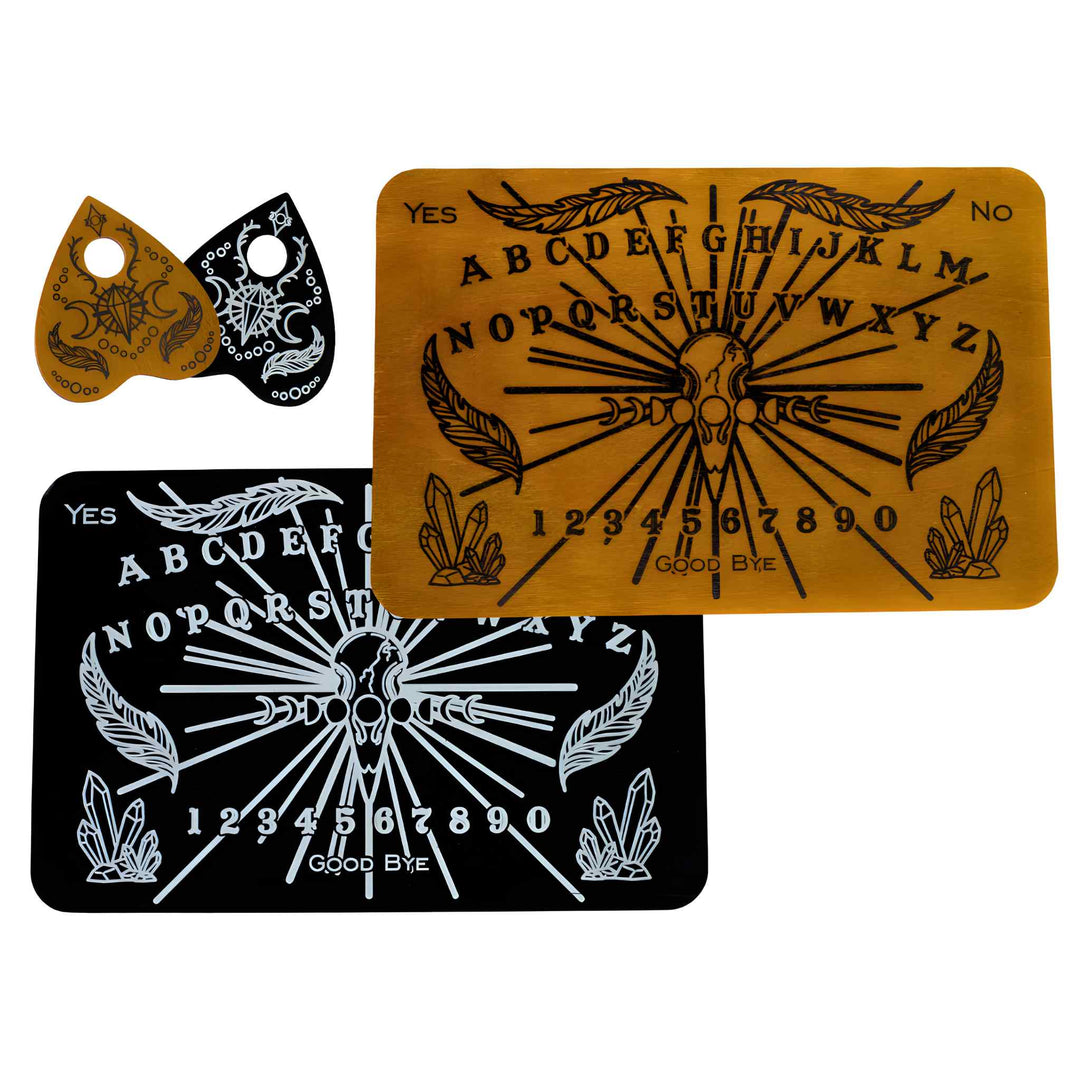 Black & Stained Crow & Crystal themed talking boards - Up N Smoke