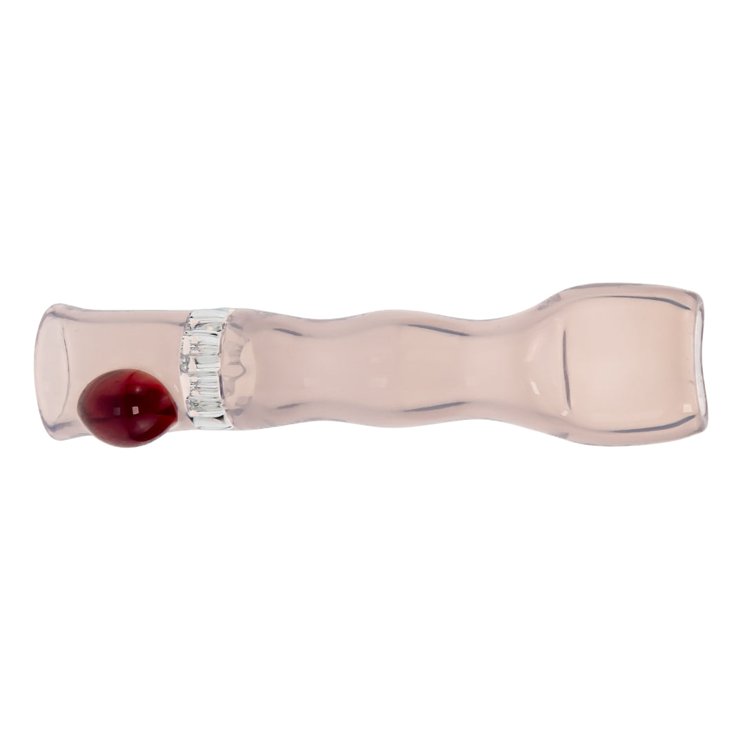 Blazing Honeycomb Chillum on a white background Pink with Purple - Up N Smoke