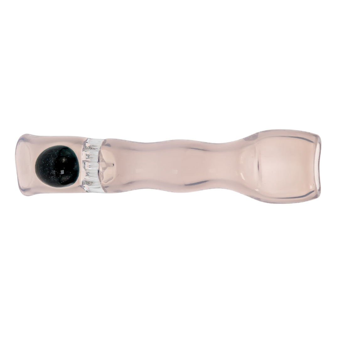 Blazing Honeycomb Chillum on a white background Pink with Unobtainium - Up N Smoke