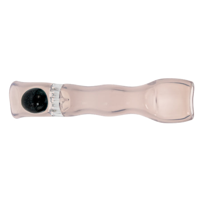 Blazing Honeycomb Chillum on a white background Pink with Unobtainium - Up N Smoke