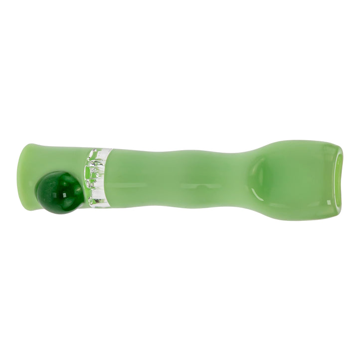Blazing Honeycomb Chillum on a white background Slyme with Green - Up N Smoke