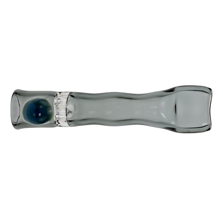 Blazing Honeycomb Chillum on a white background Smokey with Blue - Up N Smoke