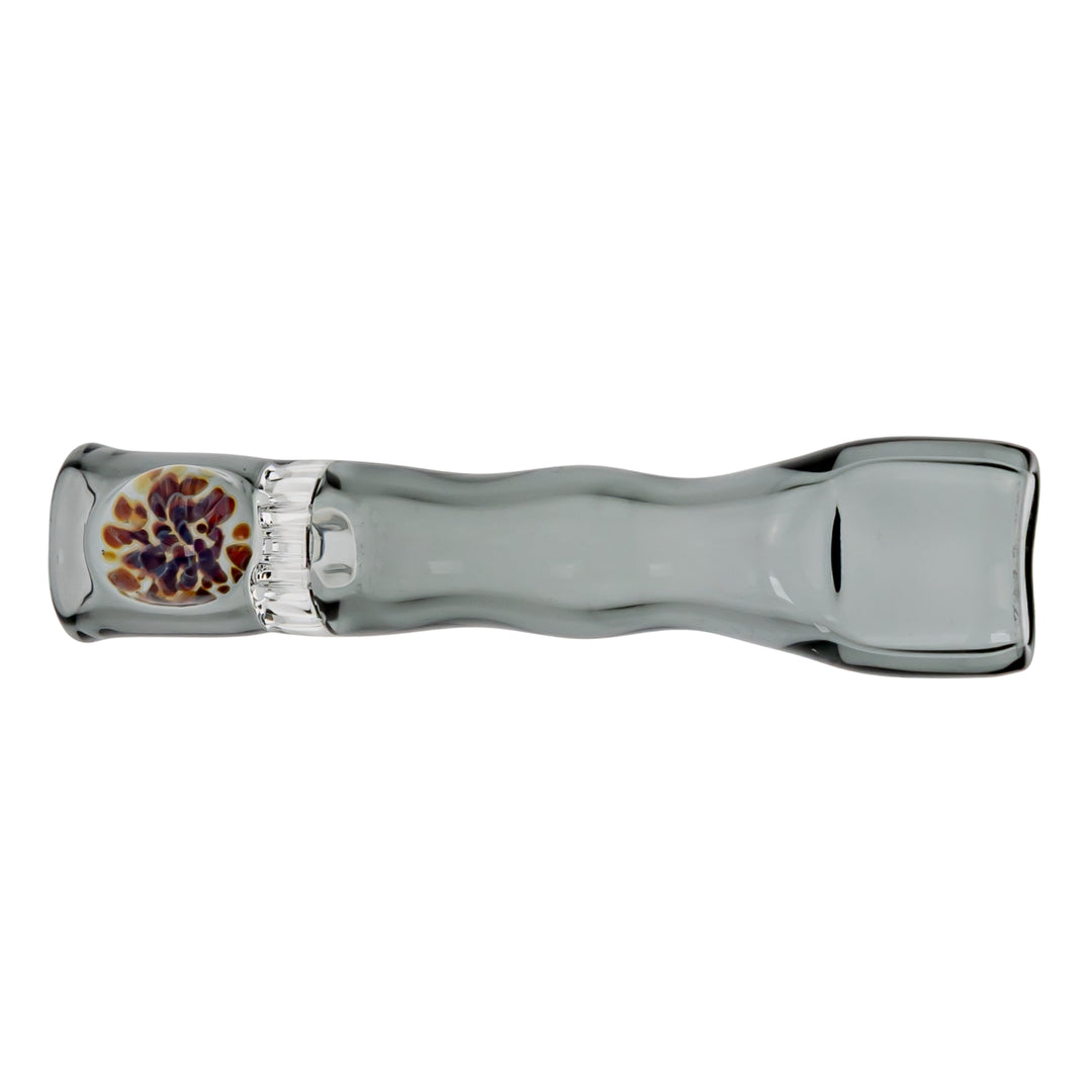 Blazing Honeycomb Chillum on a white background Smokey with Implosion - Up N Smoke