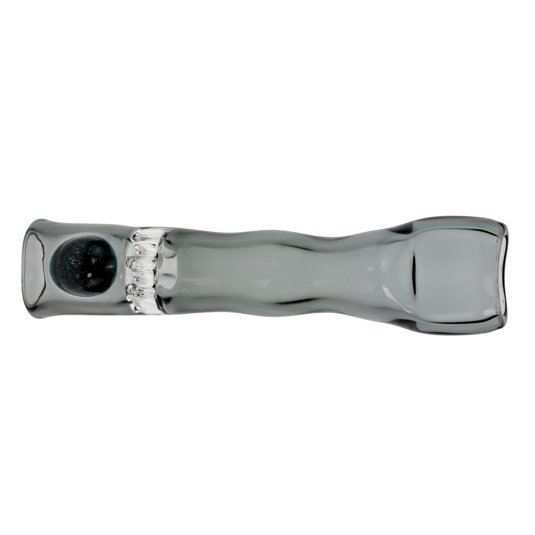 Blazing Honeycomb Chillum on a white background Smokey with Unobtainium - Up N Smoke