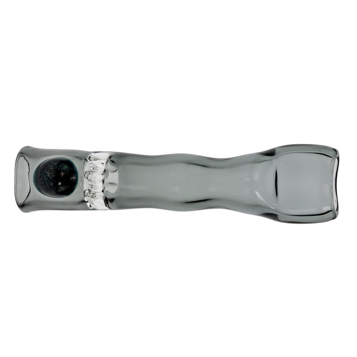 Blazing Honeycomb Chillum on a white background Smokey with Unobtainium - Up N Smoke